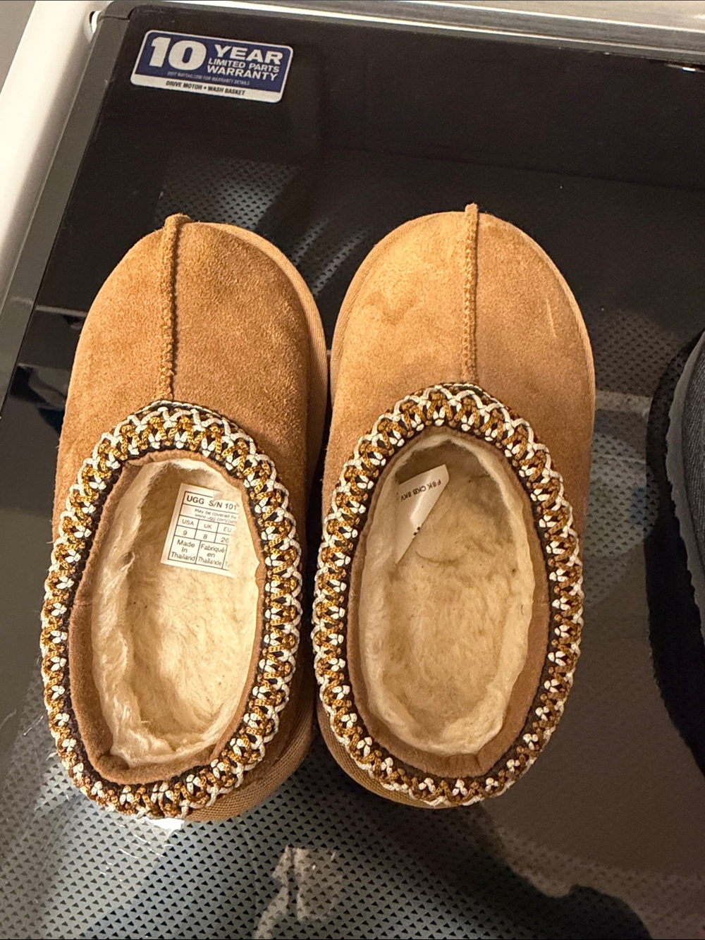 UGG Chestnut Suede Sheepskin-Lined Toddler 9